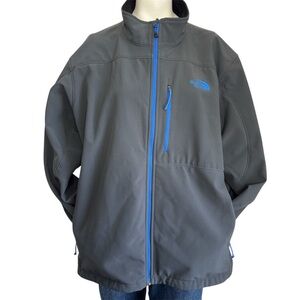 The North Face Apex Bionic Softshell Jacket in color grey and blue